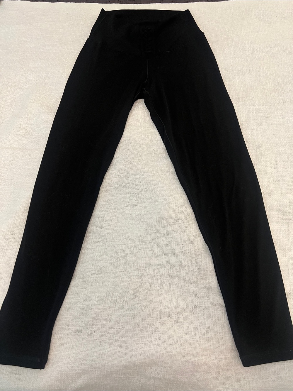 Offline by Aerie Black Real Me 7/8 Laced Hi-Rise Leggings  Sz:M/M/M